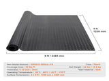 Diamond-Plate Rubber Flooring 3 mm x 4 ft x 8 ft Garage Floor Mat, SBR Rubber Garage Flooring V952-XJCKDDXJ48FTC1SYMV0