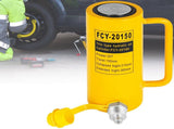 Hydraulic Cylinder Jack, 20 Ton Solid Ram Hydraulic 6 Inch Stroke Single Acting Hydraulic V952-QJD20T150MMSXYY01V0