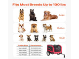Dog Bike Trailer, Supports up to 45 kg, Pet Cart Bicycle Carrier for Small & Large Dogs, Easy V952-TCSCWZXCTC10QAEQQ001V0