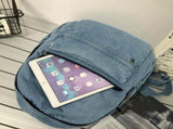 Denim Backpack Casual Style Lightweight Jeans Backpacks Classic Retro Travel Daypack well reduce the V1192-AZ-W-10045