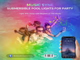 10W RGB Underwater Submersible LED Lights with IP68 Waterproof,16 Million Colors, Music Sync, 12V V1192-AZ-W-17157