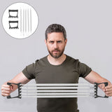 Chest Expander with Adjustable Grip Strength Trainer Plastic Handle for Fitness Workouts V1192-AZ-W-25619