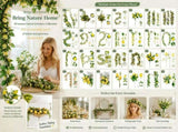 2m Long Spring Artificial Lemon Vine Window Styling Set of 2 V1221-XM-LB1014-ZS20