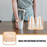 Cup Storage Cup Holder Organizer Wood 1 Pcs V1192-AZ-W-23935