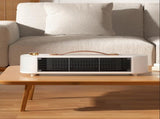 White Desktop Space Heater for Home, Fast Heating Room Warmer for Bedroom, Whole-Room Heater V1221-XM-QNQ-001