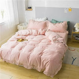 Ruffled Edge Marseille Eden Quilt / Doona / Duvet Cover set V745-AQ081213K3