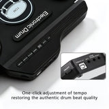 Portable Roll-Up Electronic Drum Seven Pads with Realistic Feel, Silent Practice, Foldable and Easy V1232-BXDZG-001