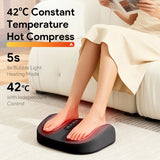 Relaxing Foot Massager with Premium Leather Shell and Breathable Fabric for Home Use, Soothing Feet V1341-ZY-XQTVXBZE-BLACK