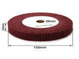 412 Nylon Fiber Flap Polishing Wheel Disc Non-Woven Abrasive Buffing 320-Grit 125Mm Smile Home V1189-LWWAL-20260327-04039