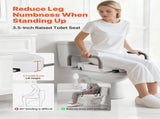 Raised Seat with Arms, 136.1 kg Load Capacity, 88.9 mm Lift Height, Widened Commode Elevated V952-AZSJGMTZD35YISHJB001V0