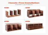 Literature Organizer, 24 Compartments Office Mailbox with Removable Shelves, Wooden Mailbox Sorter V952-WJJEKBHB24G5IEP06V0