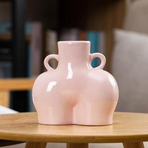 Small Bright Pink Ceramic Flower Vase For Home Decor PRL-0107722750DBT_NZ