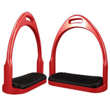 Premium Safety Stirrup Die Cast Aluminum Flexible Stirrup, 1 PairsNon Slip Rubber Pad Horse Riding V1192-AZ-W-2871