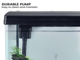 37L Aquarium With Bio Filter System LED Kit Curved Design Complete Kit MR-418