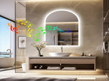 Interior Ave - 90 x 60cm Arched Frameless LED Bathroom Mirror Bluetooth V355-IA-AWM-9060-BT