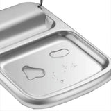 2X Cooking Spoon Rest with Lid Holder, Kitchen Utensil Rest with Drip Pad,Countertop Organiser Rack V1369-AZ3-W-11438