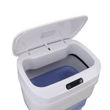 17.5L Trash Can Touchless Motion Sensor Plastic Foldable Smart Garbage Can with Lid for Kitchen V1294-YM0901-3117250005811