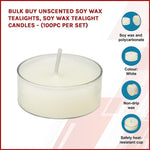 Bulk Buy Unscented SOY WAX Tealights, Soy Wax Tealight Candles - V63-836731