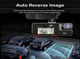 Night Vision 3 Channel Car Dash Cam Triple Record Front Cabin Rear with 32G Card Great Christmas V1221-XM-LB5585-ZS197