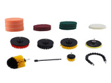 19PCS Drill Brushes Set Electric Scrubber Cleaning Kit Polishing Pad Set Cleaning Tools for Car V1294-YM0901-3117210150811