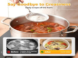 Fine-Mesh Kitchen Strainer - 2026 Upgraded Stainless Steel Sieve with Handle, Multi-Purpose Strainer V1258-DP02-F-403