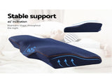 Butterfly Memory Foam Cervical Pillow, Ergonomic Neck Support Pillow, Navy V1188-MS-617-073