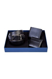 BELT AND WALLET & CARD HOLDER BLACK SET V197-MCW1331