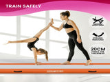 Powertrain Airtrack 20cm Thick 4m x 1m Inflatable Gymnastics Tumbling Mat Air Track - Orange IFM-HL-401-ORG