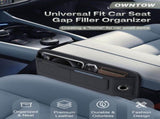 Universal Fit Premium Leather Car Seat Gap Filler Organizer, Center Console Organizer with Card V1107-800-74458-BEG-2PCS