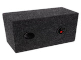 Single Vented Speaker Enclosure Box, Multi-Wood Construction, Versatile Car Audio Compatibility V1366-AZ2-W-17270