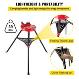 Tripod Pipe Chain Vice Stand 1/8" to 6" w/ Steel Legs & Rubber Mounts Bib V952-GJDJLGQZJ00000001V0