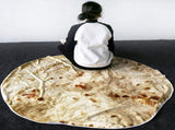 Burritos Tortilla Blanket Giant Round Beach Blanket Soft Comfortable Novelty Plush Blanket for Kids V1294-YM0901-H38315-1-150