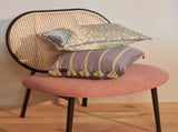 KAAT Amsterdam Jelke Mauve Stripes Oblong Filled Cushion 40cm x 60cm V442-HIN-CUSHION-JELKE-MAUVE-RE