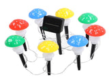 Mini Mushroom Solar Light String 8 LED Colorful Light Waterproof Outdoor Garden Light String V1294-YM0901-3119230148911