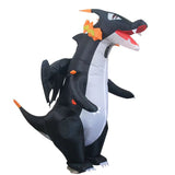 Fire Breathing Dragon Cartoon Costumes Air Model Inflatable Costume Funny Dress Up Props Halloween V1263-JX-7864