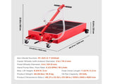 Low Profile Oil Drain Pan, 75.7 L Capacity, Rolling Oil Drain Pan with Manual Pump, 2.2 m Hose & T V952-SDWSPYCJS20GXVX4S001V0