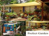 3m x 3m Waterproof UV Protective Sun Sail for Garden Terrace Pool and Camping, Beige V1188-MS-325-0992