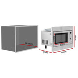 Devanti Built In Microwave Oven 30L Grill Air Fry Convection Silver MIO-IN-RR00-BK