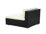 3PC Gardeon Outdoor Furniture Sofa Set Wicker Rattan Garden Lounge Chair Setting FF-SOFA-BK-E