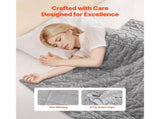 Weighted Blanket, 9 kg, 1524 x 2032 mm Queen Size, Sherpa Fleece Heavy Blanket with Glass Beads, V952-JZMTYGRTHRT2DXUNJ001V0