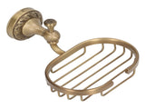 Wall Mounted Bathroom Soap Holder Antique Soap Basket Toilet Soap Tray Rack with Carved Curved V1294-YM0626-3112220088511