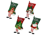 4pcs Xmas Socks Comfortable Cute Cartoon Elk Old Man Xmas Tree Snowmanative Socks for Xmas V1294-YM0901-240702FB05-1