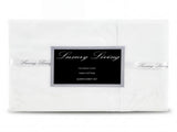 750 Thread Count Pure Cotton Queen Bed Sheet Set 4 Piece Gift Pack - White MAN-75TC-QN-WH