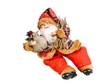 Santa Decoration Cute Image Santa Figurines Doll Toy Holiday Style Tabletop Santa Ornament for Party V1294-YM0901-3115240088512