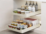 Kitchen Cabinet Pull-Out Drawer Organizer -Noise-Free Soft-Close Rails, 43x35cm Capacity,Drawer V888-ELOSUNG1133