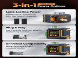 CIGMAN Green Laser Level, 3x360&deg Side LCD 12-Line Self-Leveling, Bluetooth App Remote, Pulse Mode V413-CMS03