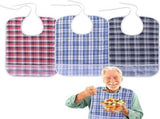 3 Pieces, Washable Bib for Adults, Waterproof and Washable Bibs, Large waterproof bibs for adults, V1189-LC-DG-00357