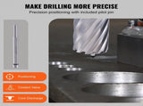 Annular Cutter Set, 6 pcs Weldon Shank Mag Drill Bits, 1" Cutting Depth, 1/2" to 1-1/16" Cutting V952-GSGTZYC6J100O3DW2V0