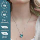 Infinity Love Heart Necklace, Birthstone Necklace for Women, Jewelry for Women with Healing V1164-325792