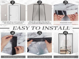Amylove Zipper 60 x 102 Inch Dust Barrier Door Kit Construction Door Barrier 5 x 8.5 ft Reusable V1258-DP02-C-779
